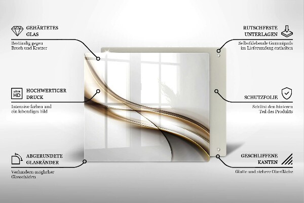 Kitchen worktop protector Mild abstraction lines