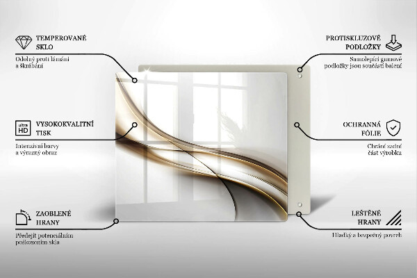 Kitchen worktop protector Mild abstraction lines