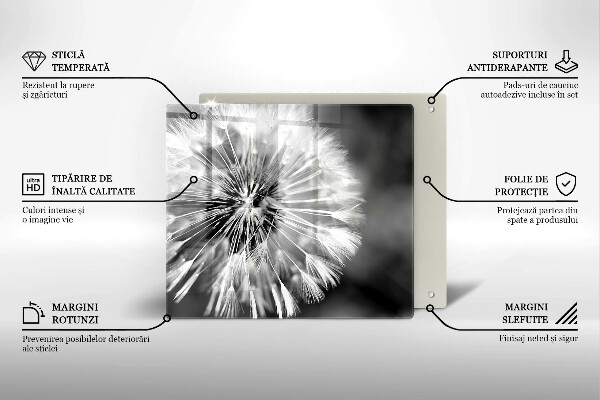 Kitchen worktop protector Delicate dandelion