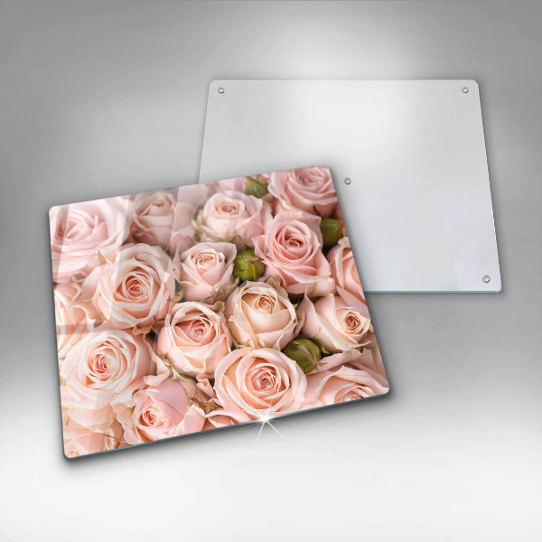 Kitchen worktop protector A delicate bouquet of roses