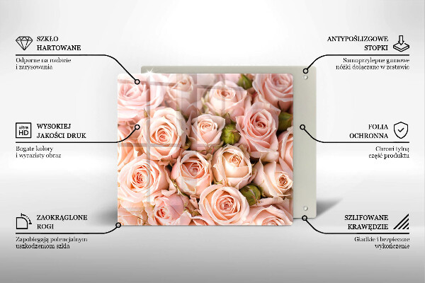 Kitchen worktop protector A delicate bouquet of roses