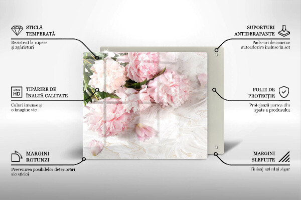 Kitchen worktop protector Delicate roses flowers