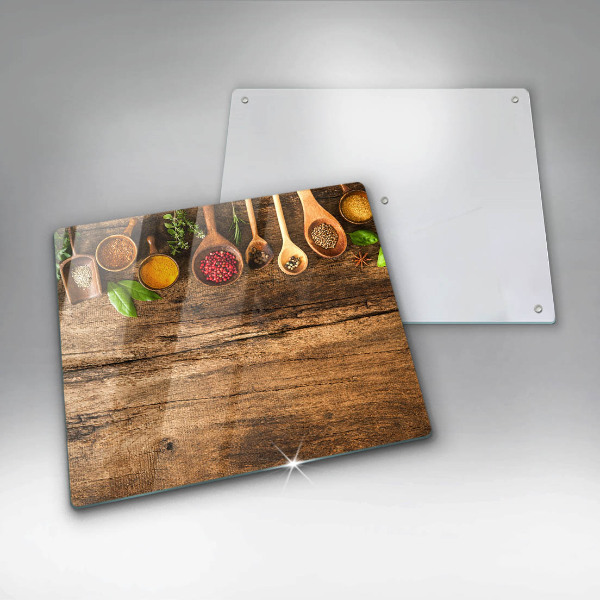 Kitchen worktop protector Wooden spices
