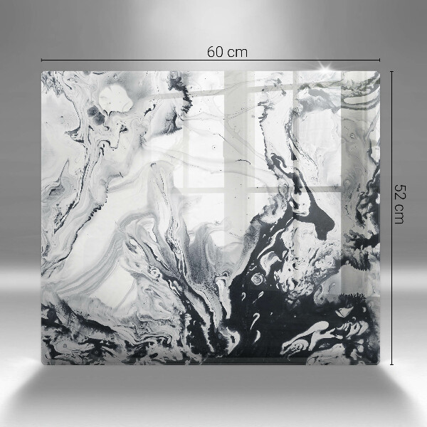 Chopping board glass Ink abstraction