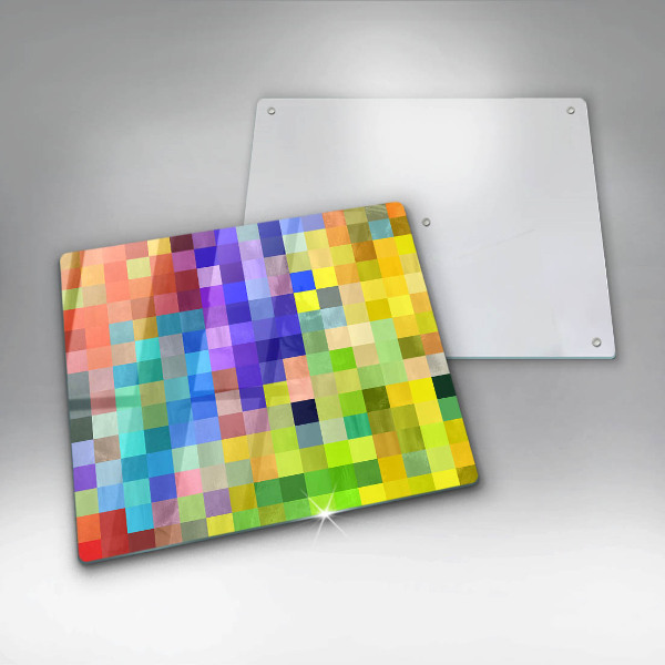 Kitchen worktop protector Colorful squares pixels