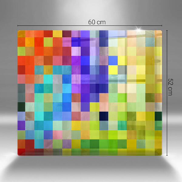 Kitchen worktop protector Colorful squares pixels