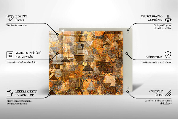 Kitchen worktop protector Geometric figure pattern