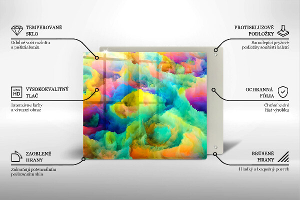 Kitchen worktop protector Colorful abstraction