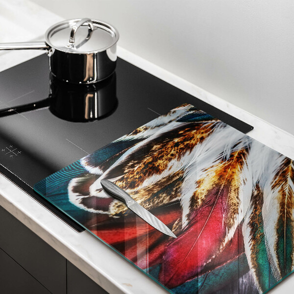 Kitchen worktop protector Boho bird feathers