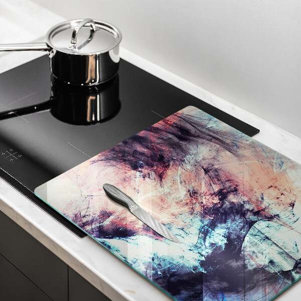 Glass worktop saver Painted abstraction
