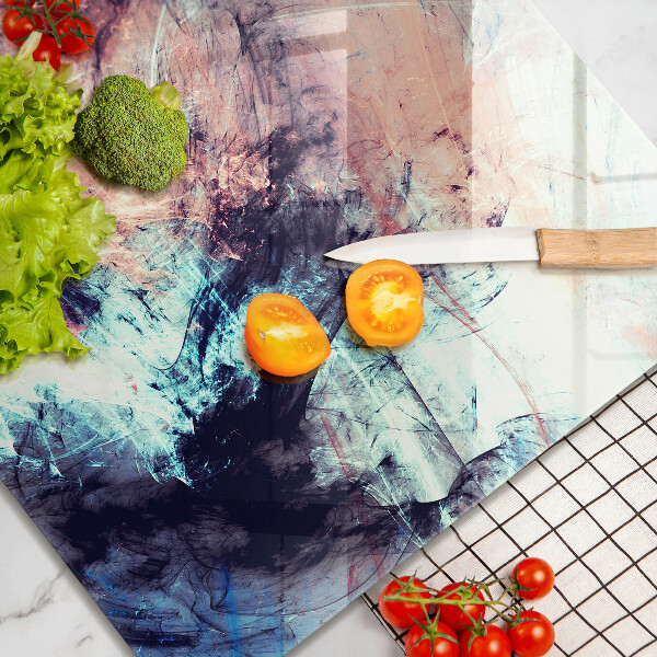 Glass worktop saver Painted abstraction