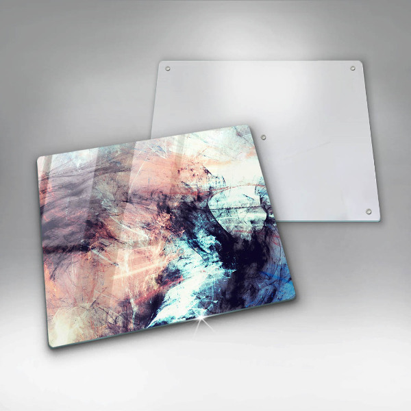 Glass worktop saver Painted abstraction