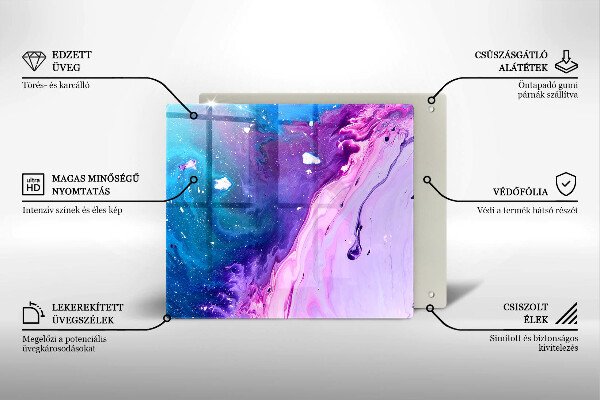 Glass worktop saver Abstraction ink