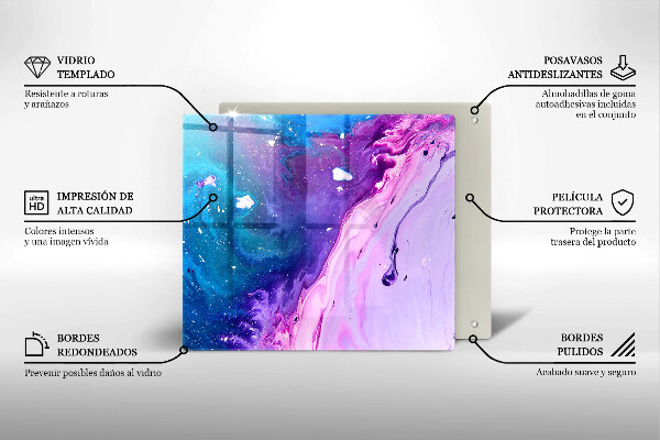 Glass worktop saver Abstraction ink