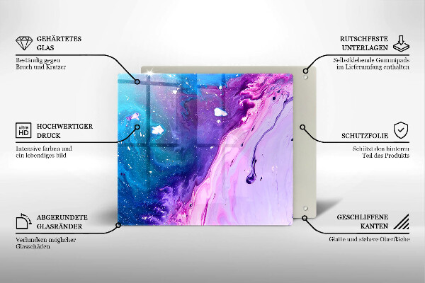 Glass worktop saver Abstraction ink