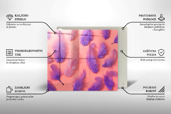 Kitchen worktop protector Fluffy feathers