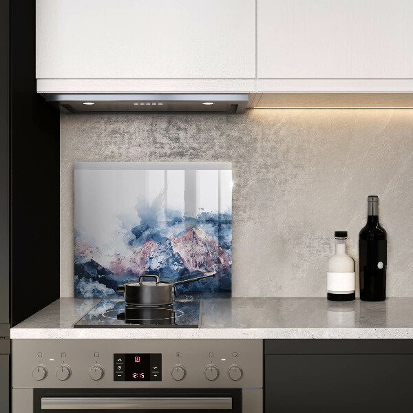 Kitchen worktop protector Abstraction painted mountains
