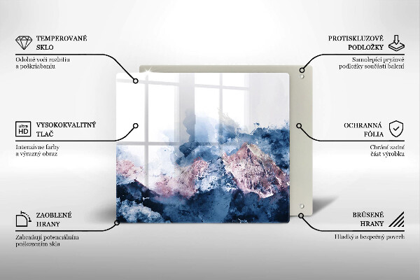 Kitchen worktop protector Abstraction painted mountains