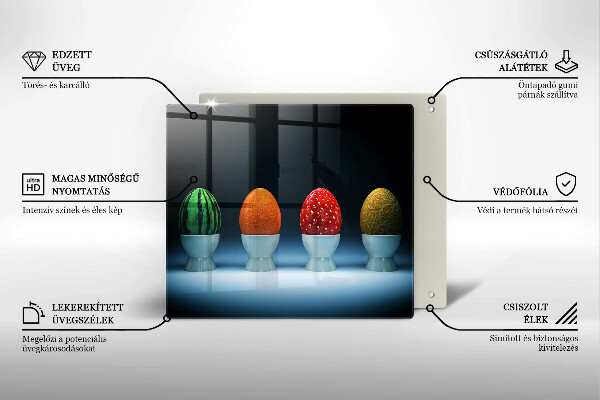 Kitchen worktop protector Abstraction egg fruits