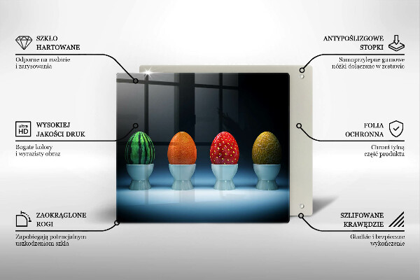 Kitchen worktop protector Abstraction egg fruits