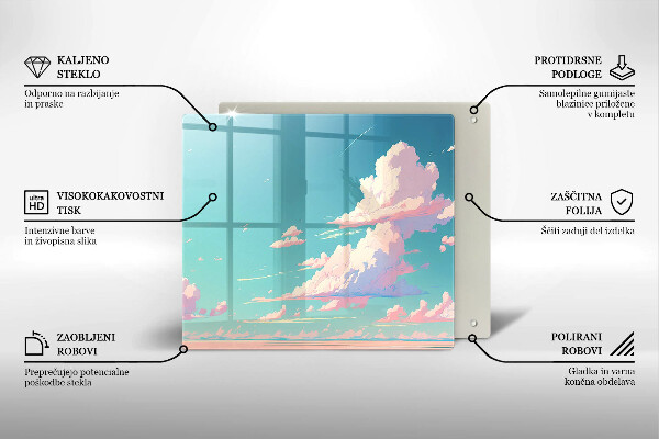 Kitchen worktop protector Illustration sky