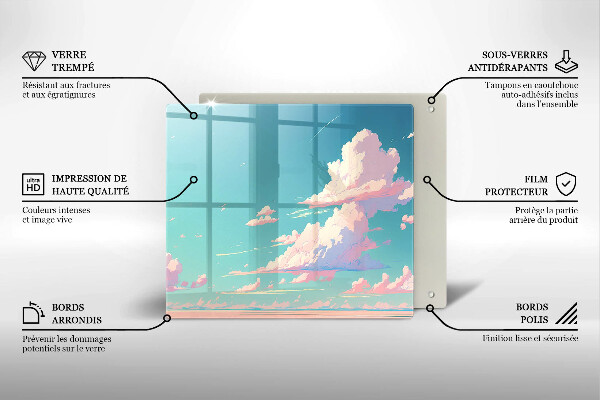 Kitchen worktop protector Illustration sky