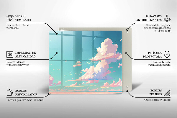 Kitchen worktop protector Illustration sky