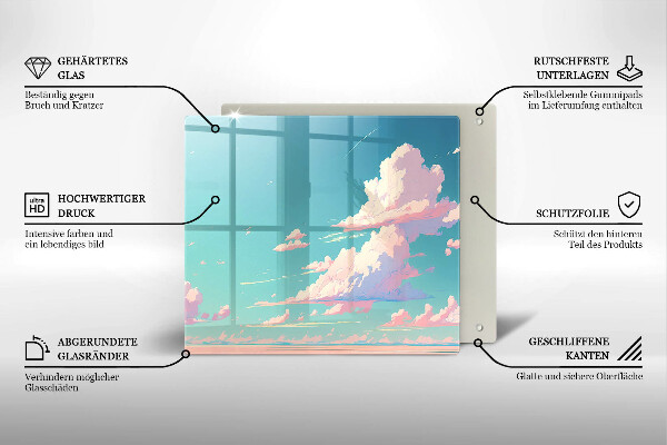 Kitchen worktop protector Illustration sky