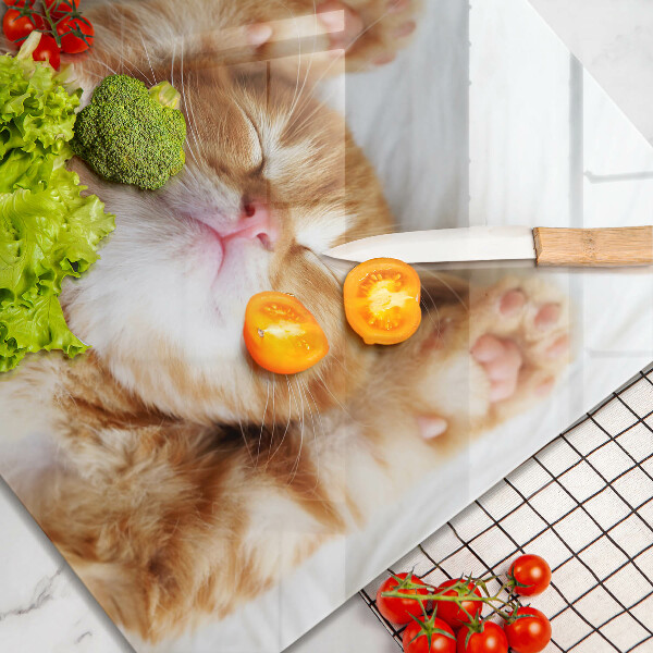 Kitchen worktop protector Little sweet kitty