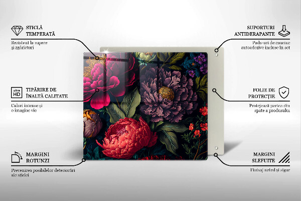 Kitchen worktop protector Beautiful flowers