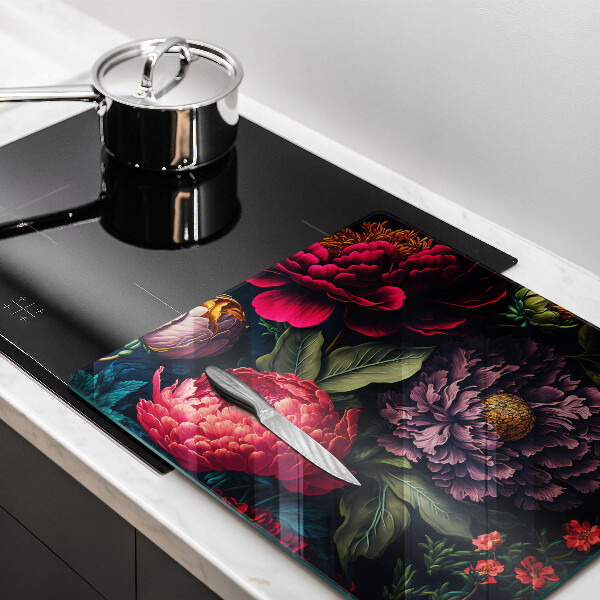 Kitchen worktop protector Beautiful flowers