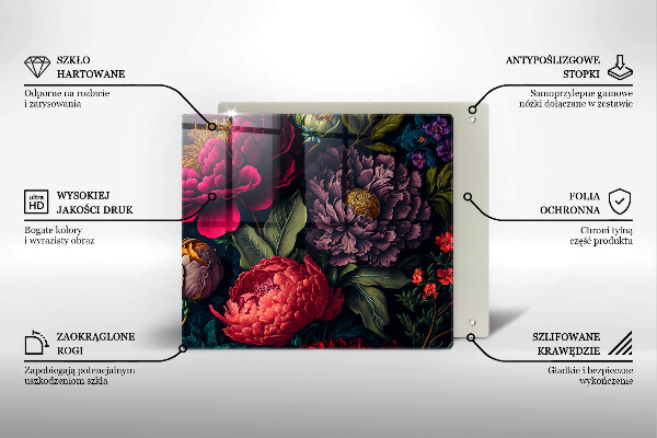 Kitchen worktop protector Beautiful flowers