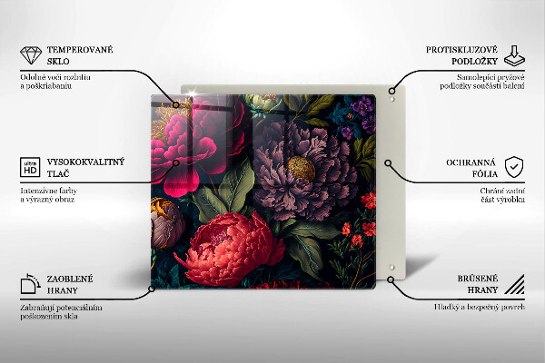 Kitchen worktop protector Beautiful flowers