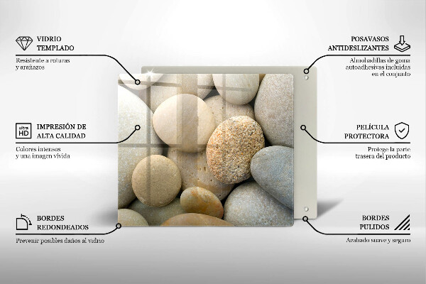 Kitchen worktop protector Oval stone pattern