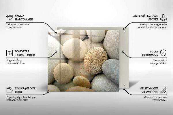 Kitchen worktop protector Oval stone pattern