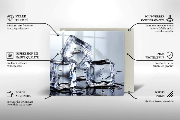 Kitchen worktop protector Ice cubes