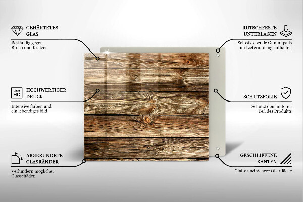 Kitchen worktop protector Wood texture boards