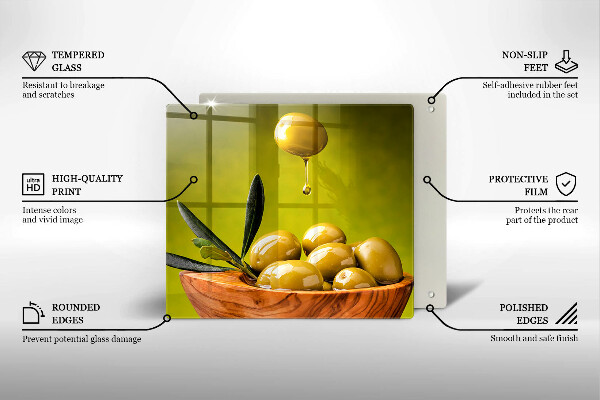 Kitchen worktop protector Tasty olives