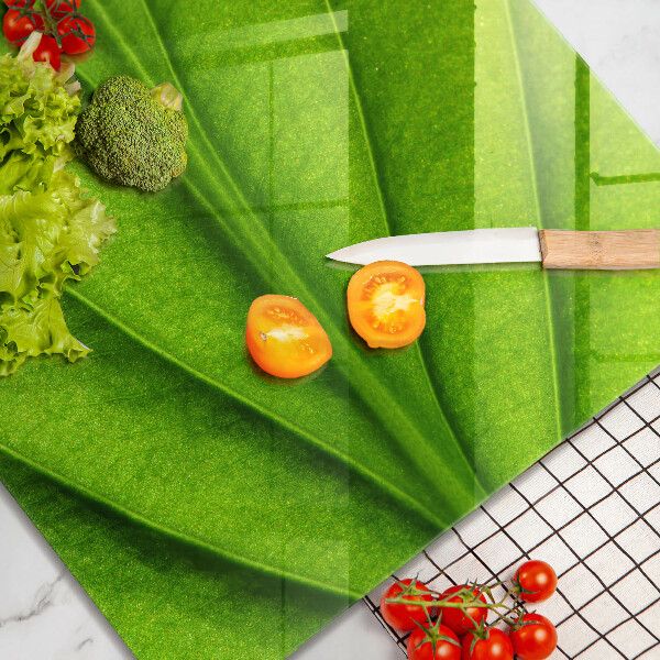 Chopping board glass Nature leaf veins