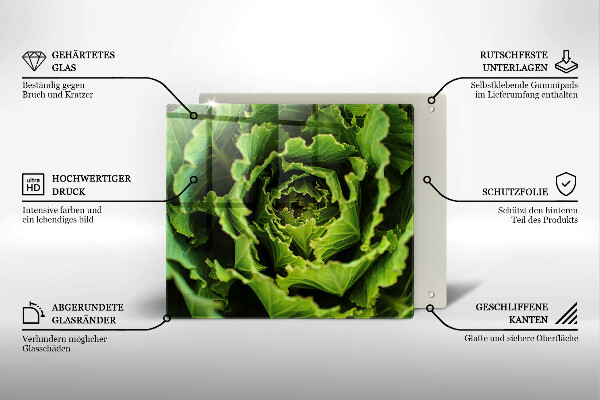 Chopping board glass Food - lettuce