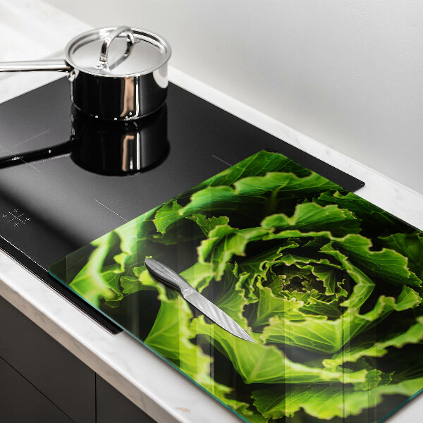 Chopping board glass Food - lettuce