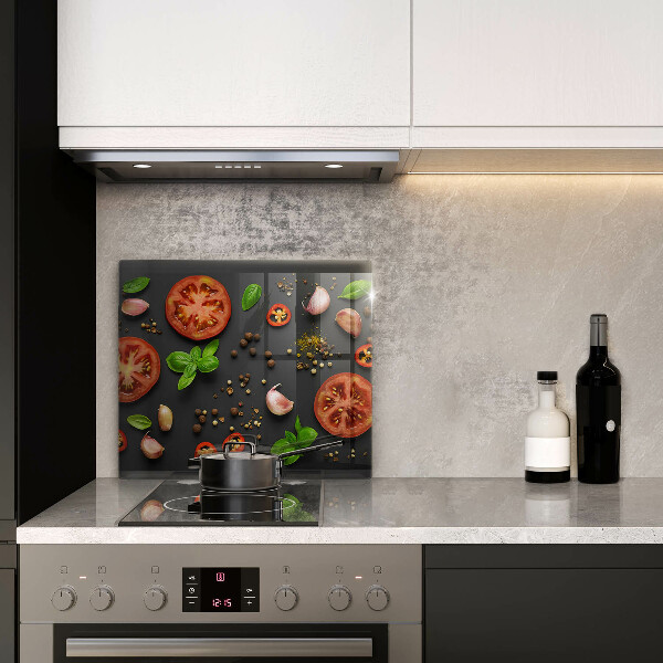 Kitchen worktop protector Tomatoes and spices