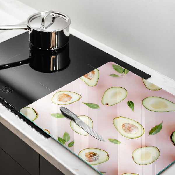 Glass worktop saver Avocado pattern