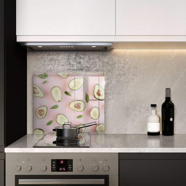 Glass worktop saver Avocado pattern