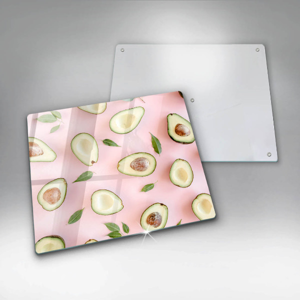 Glass worktop saver Avocado pattern