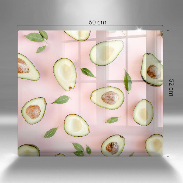 Glass worktop saver Avocado pattern