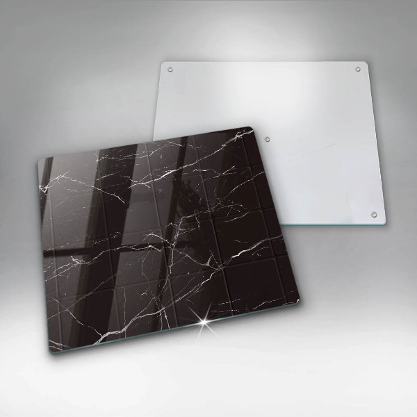 Glass worktop saver Marble tiles