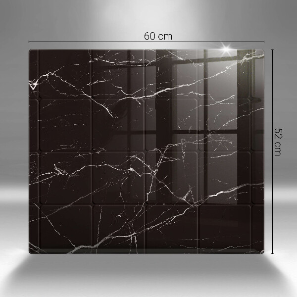Glass worktop saver Marble tiles