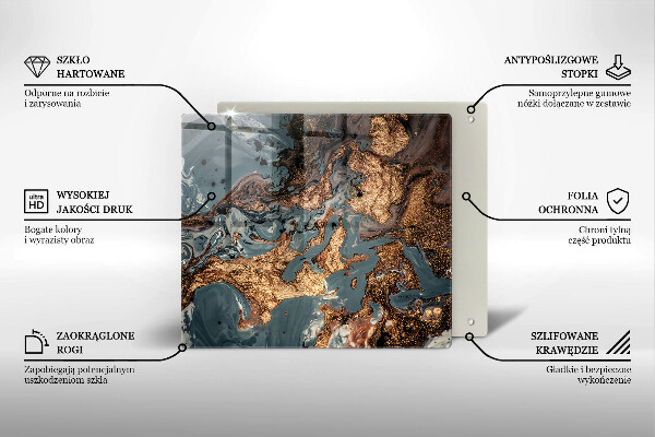 Kitchen worktop protector Golden Rock structure