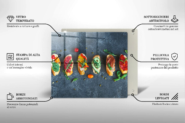 Chopping board Colorful Sandwiches